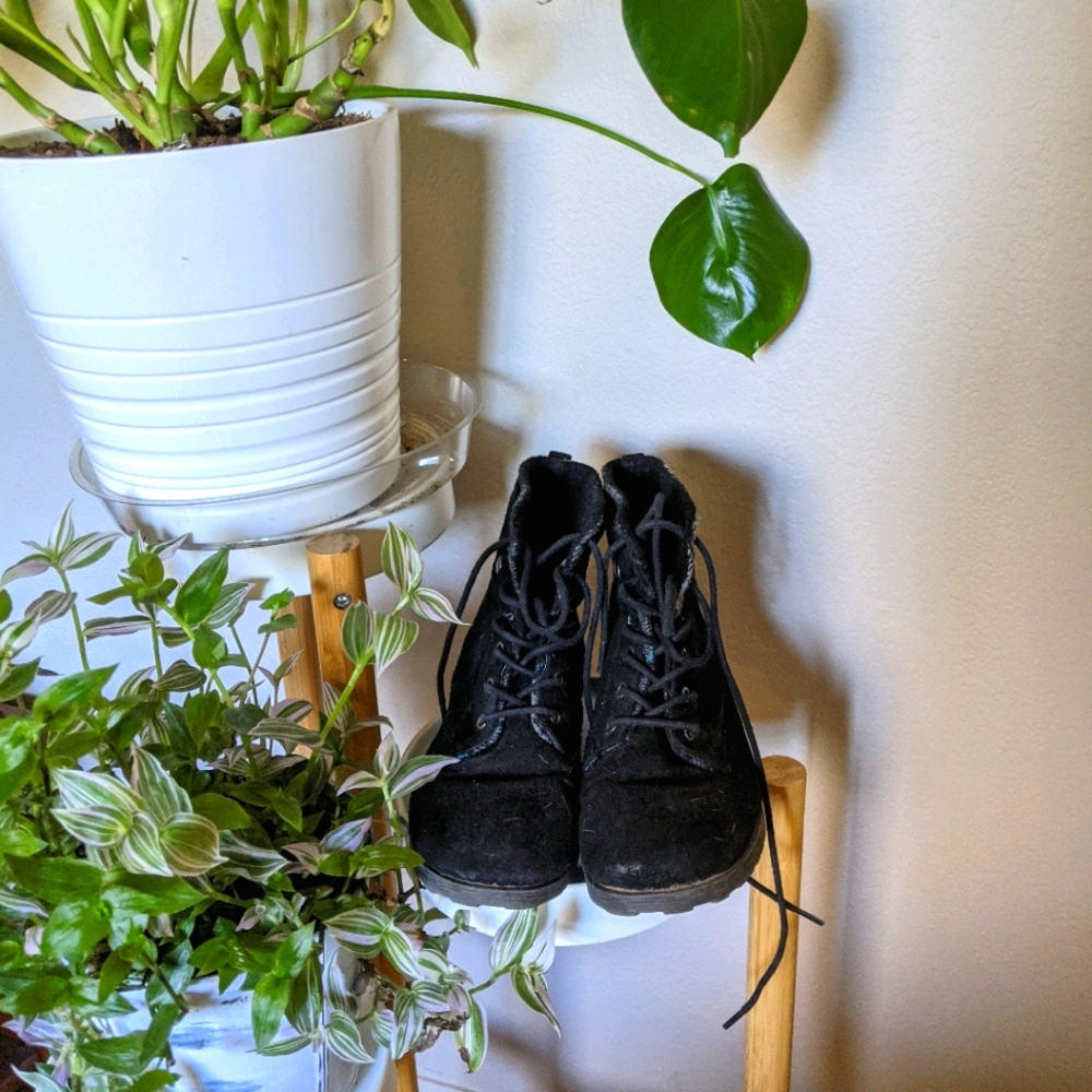 Lace up booties